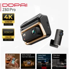 Ddpai Z60 Pro Dual Araç İçi Kamera 4K Ultra HD Gece Görüşü Özelliği ile Gelişmiş Güvenlik